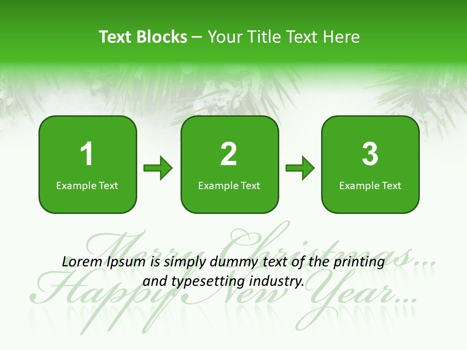 Spruce Branch Natal PowerPoint Template