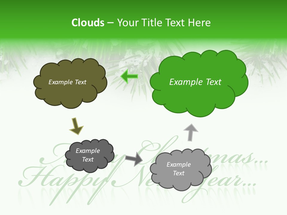 Spruce Branch Natal PowerPoint Template