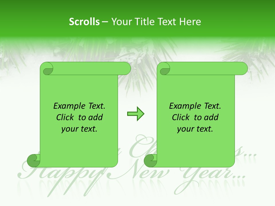 Spruce Branch Natal PowerPoint Template