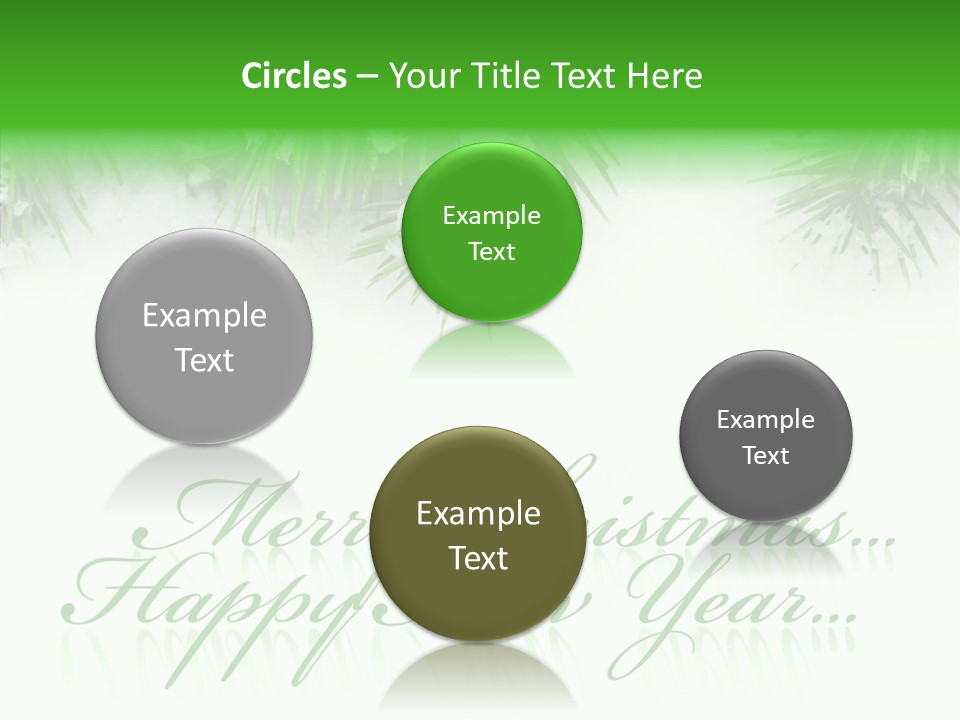 Spruce Branch Natal PowerPoint Template