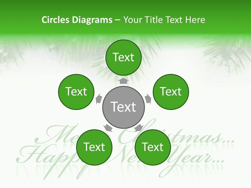 Spruce Branch Natal PowerPoint Template