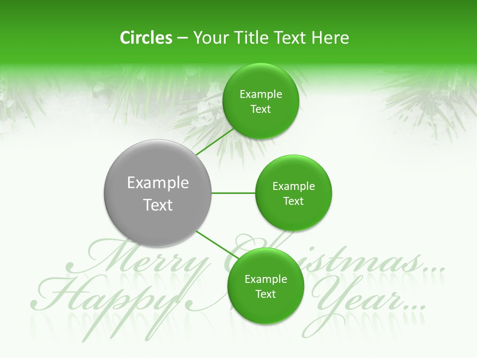 Spruce Branch Natal PowerPoint Template