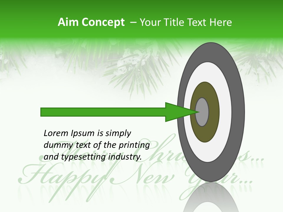 Spruce Branch Natal PowerPoint Template