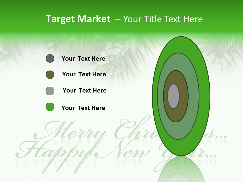 Spruce Branch Natal PowerPoint Template
