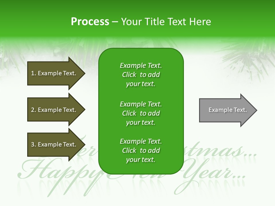 Spruce Branch Natal PowerPoint Template