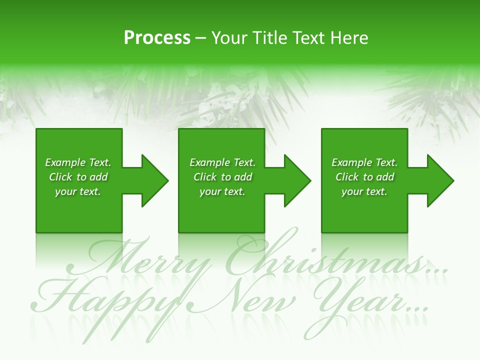 Spruce Branch Natal PowerPoint Template