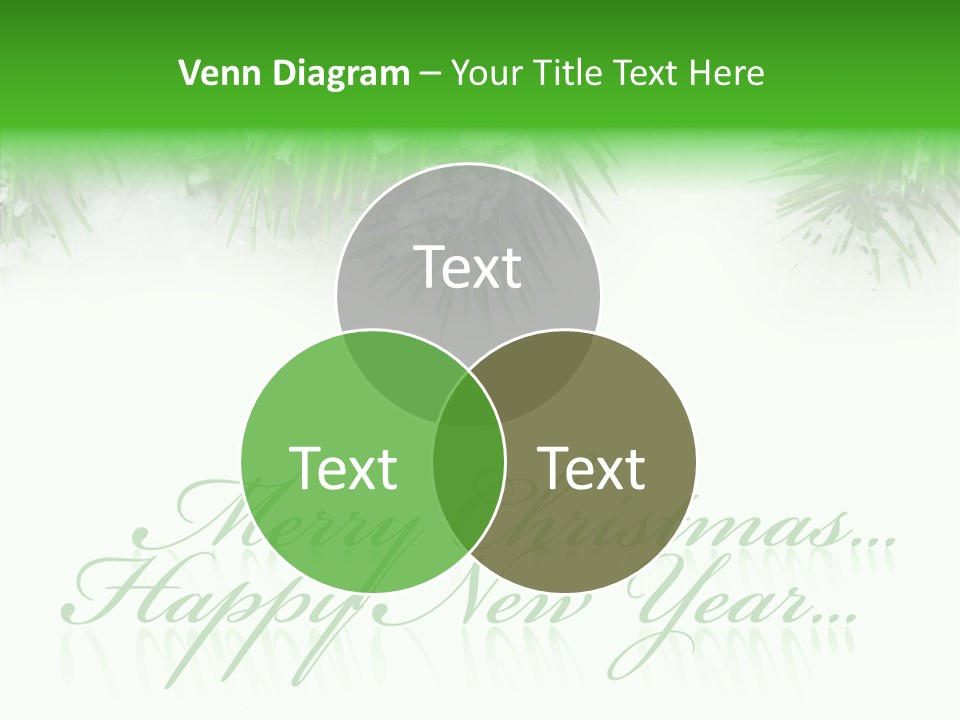 Spruce Branch Natal PowerPoint Template