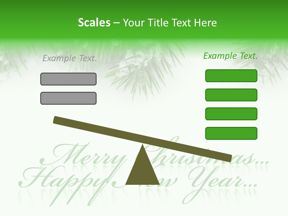 Spruce Branch Natal PowerPoint Template