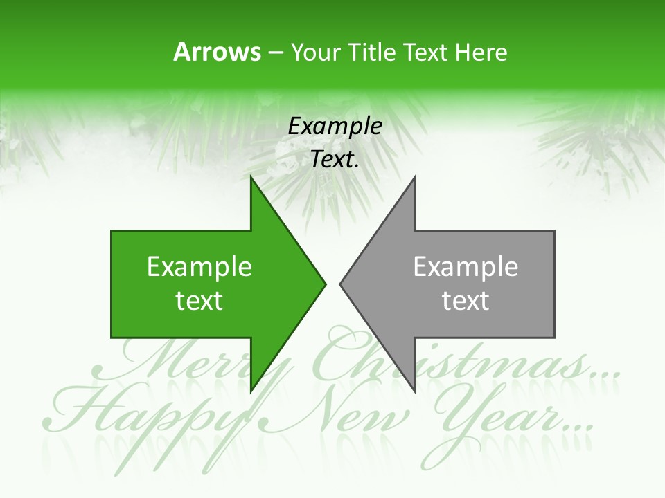 Spruce Branch Natal PowerPoint Template