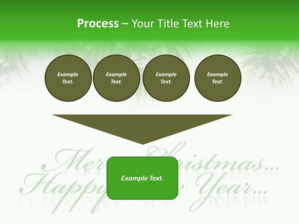 Spruce Branch Natal PowerPoint Template
