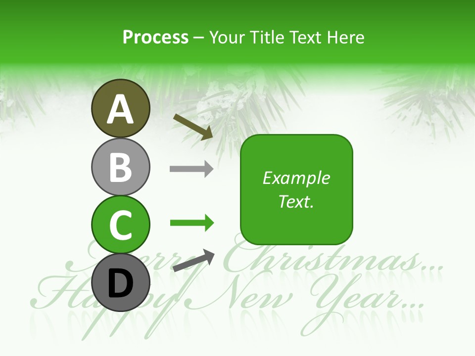 Spruce Branch Natal PowerPoint Template