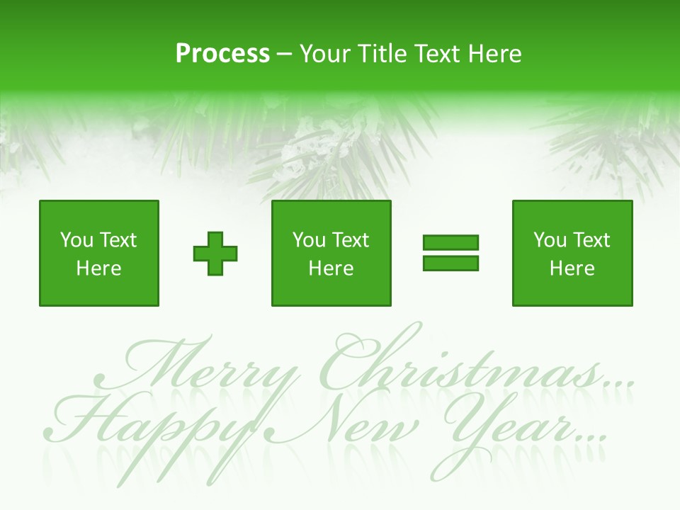 Spruce Branch Natal PowerPoint Template