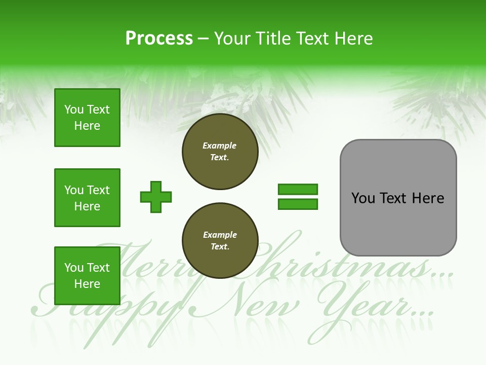 Spruce Branch Natal PowerPoint Template