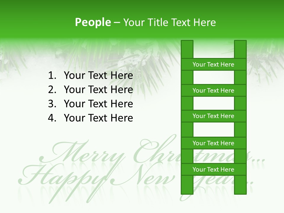 Spruce Branch Natal PowerPoint Template