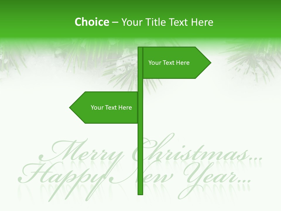 Spruce Branch Natal PowerPoint Template