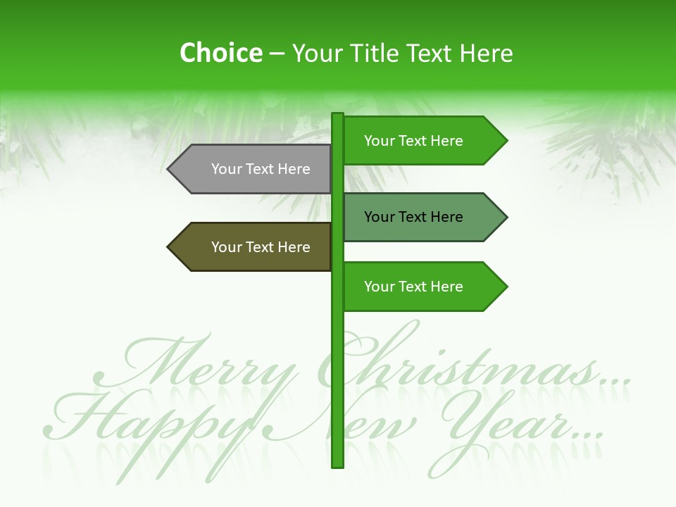 Spruce Branch Natal PowerPoint Template