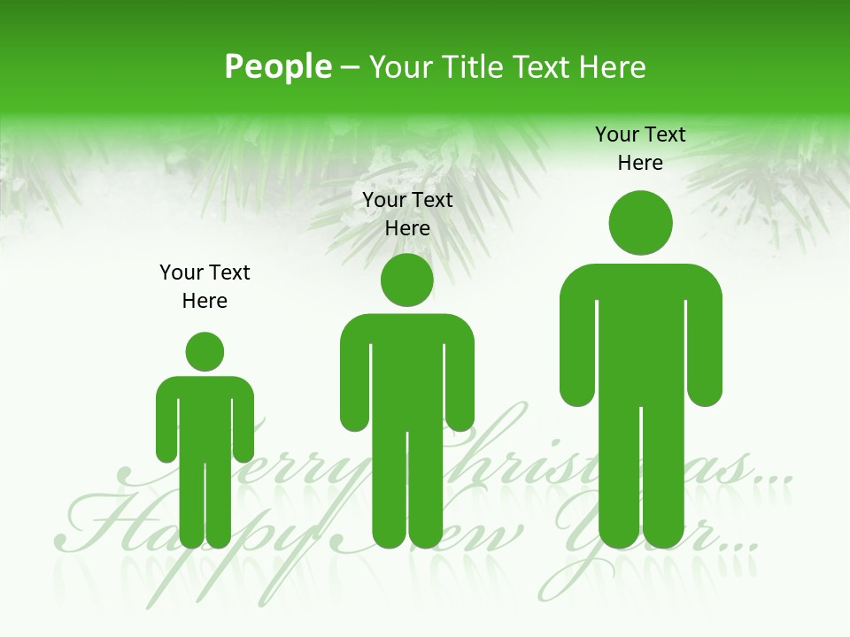 Spruce Branch Natal PowerPoint Template