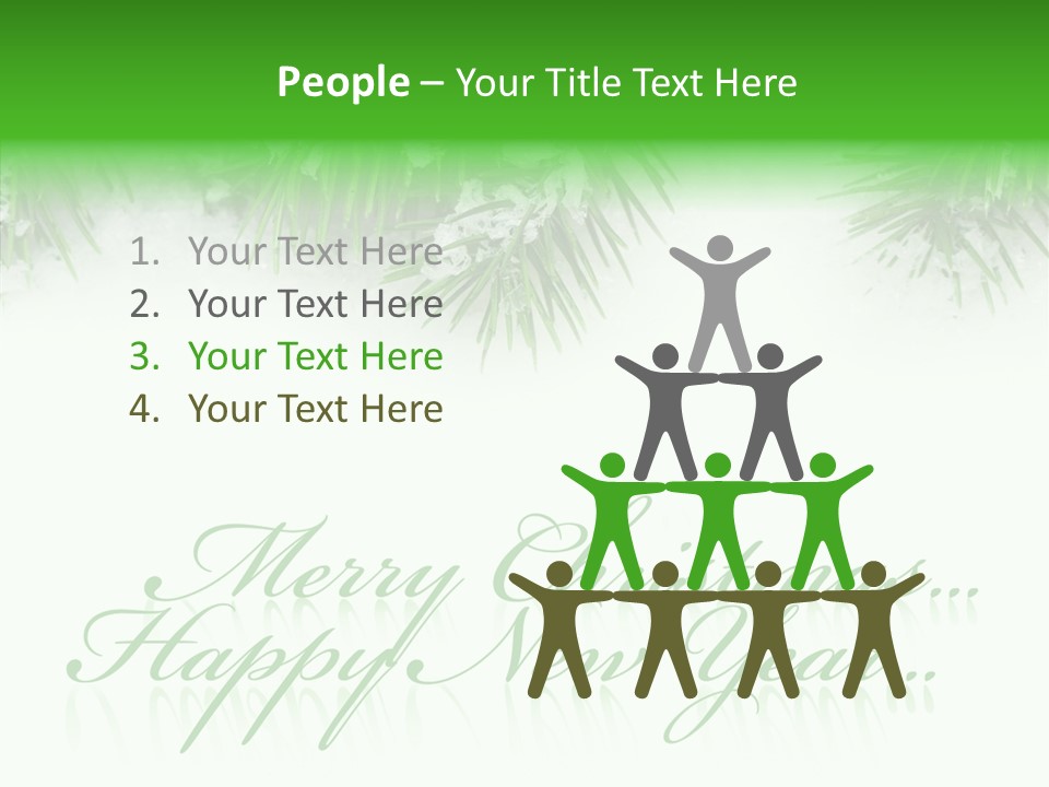 Spruce Branch Natal PowerPoint Template