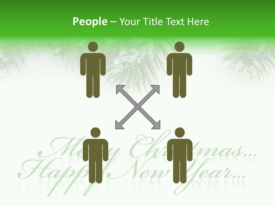 Spruce Branch Natal PowerPoint Template
