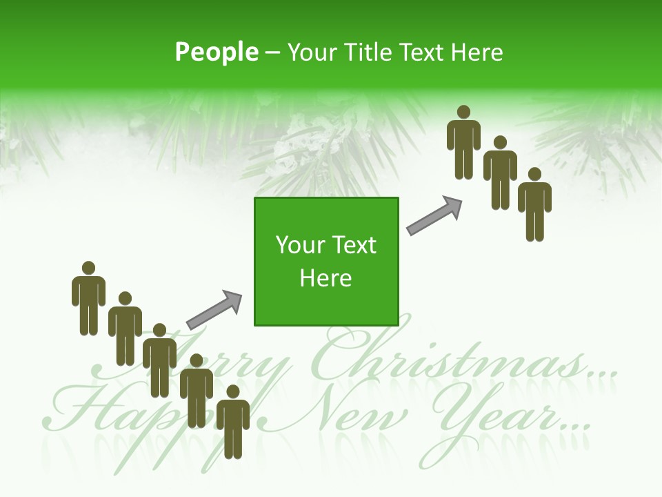 Spruce Branch Natal PowerPoint Template
