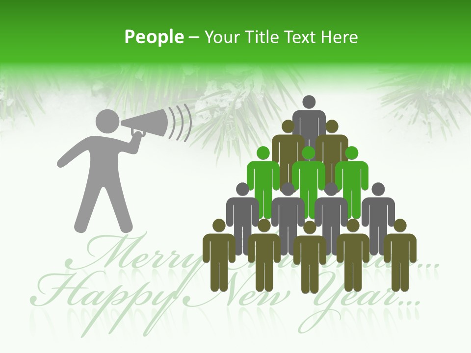 Spruce Branch Natal PowerPoint Template