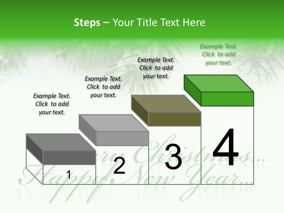 Spruce Branch Natal PowerPoint Template