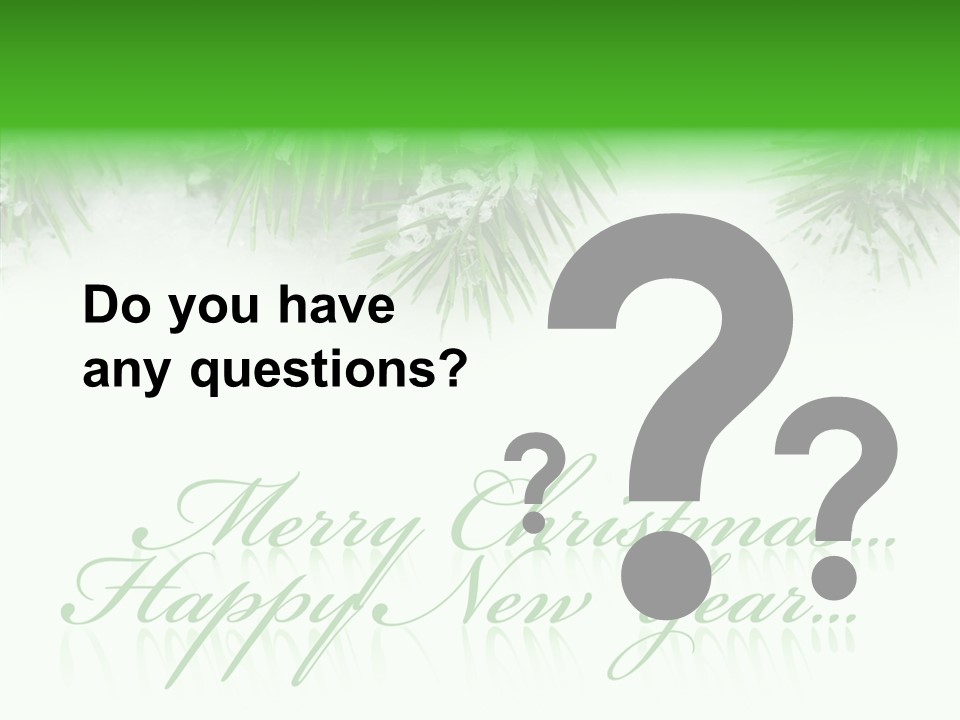 Spruce Branch Natal PowerPoint Template