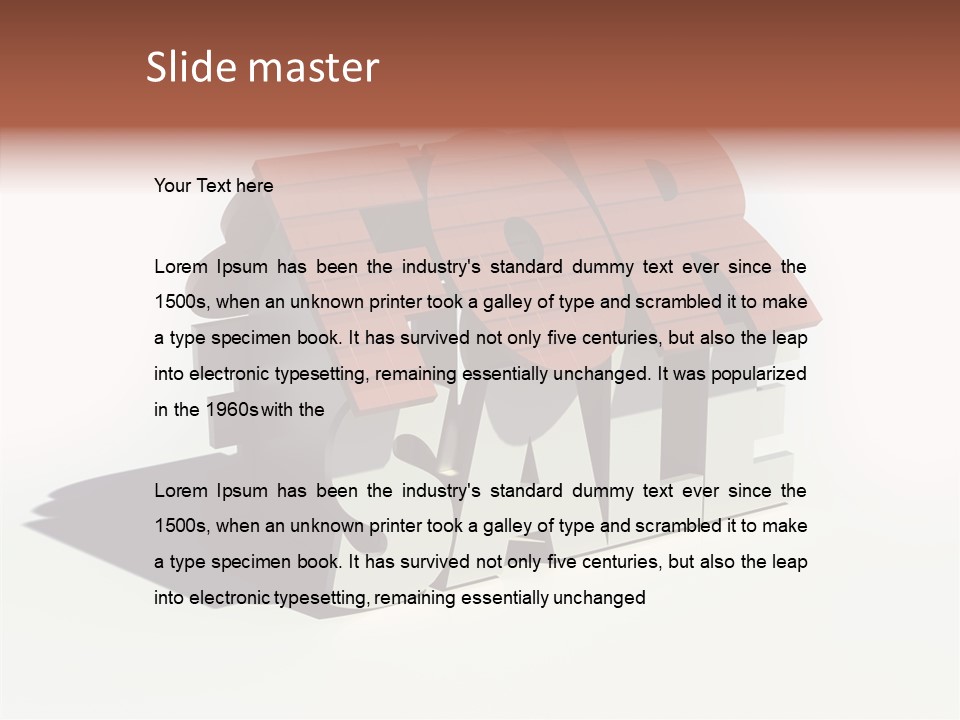 Success Loan Estate PowerPoint Template