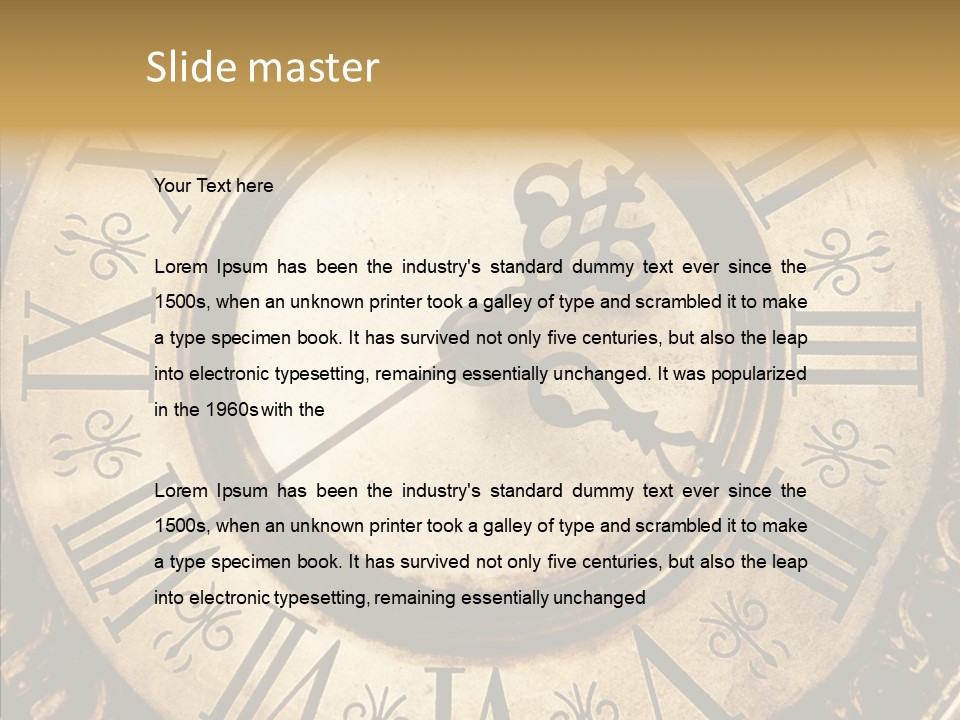 Vintage Countdown Concept PowerPoint Template