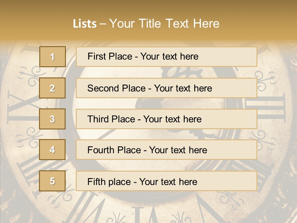 Vintage Countdown Concept PowerPoint Template
