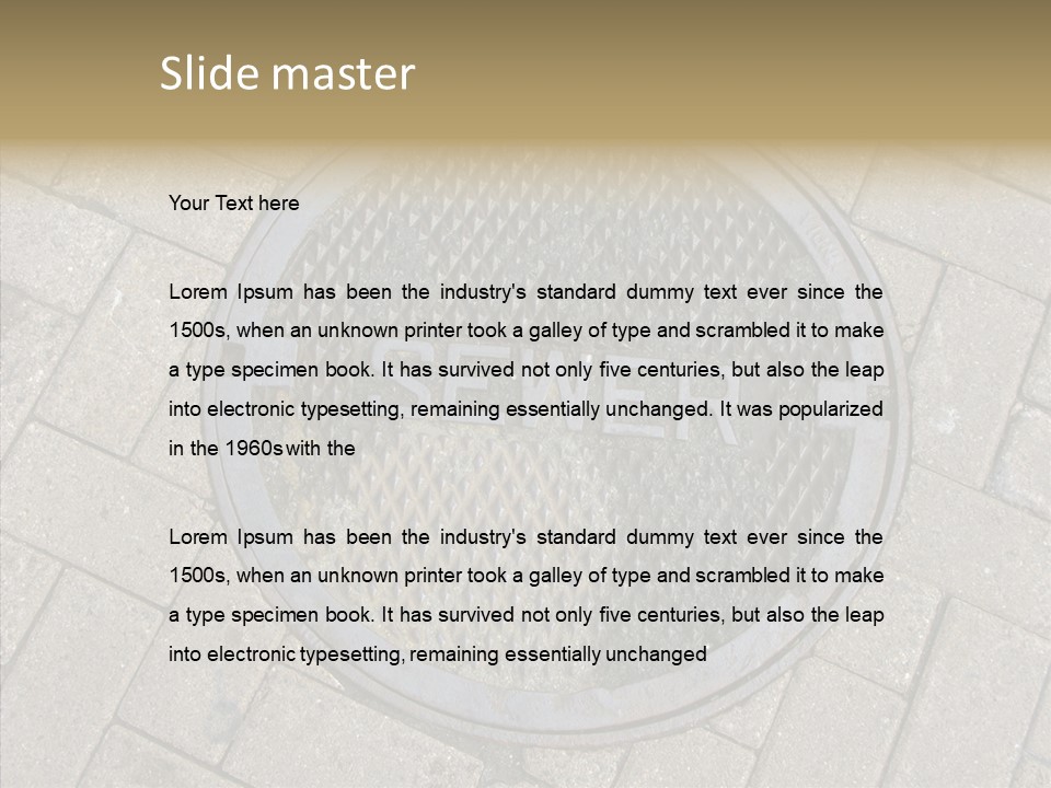 Round Infrastructure Circle PowerPoint Template