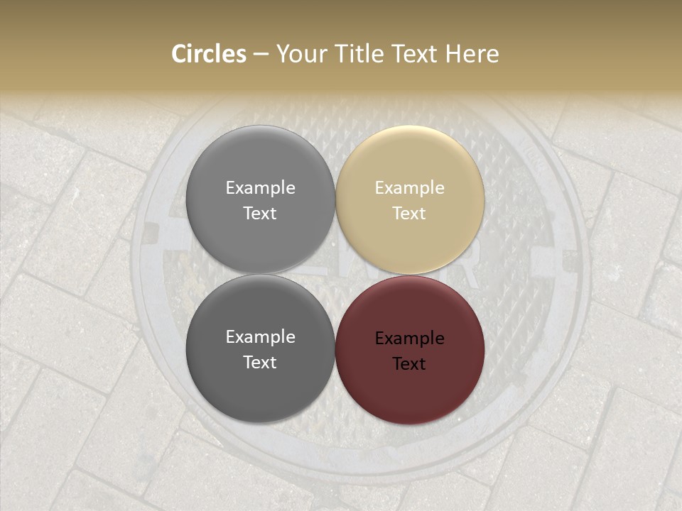 Round Infrastructure Circle PowerPoint Template