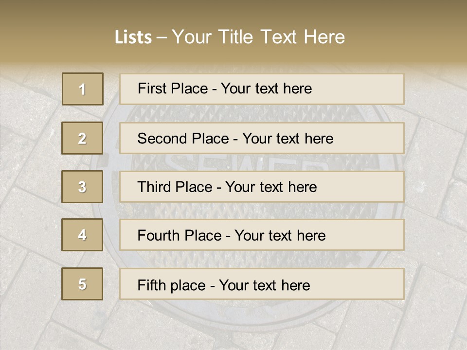 Round Infrastructure Circle PowerPoint Template