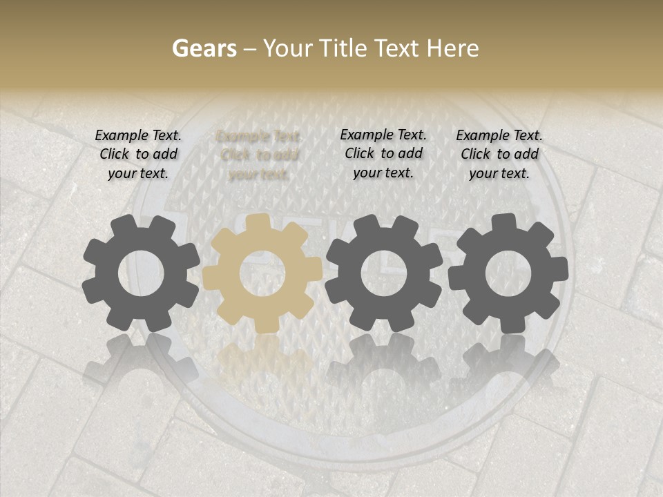 Round Infrastructure Circle PowerPoint Template