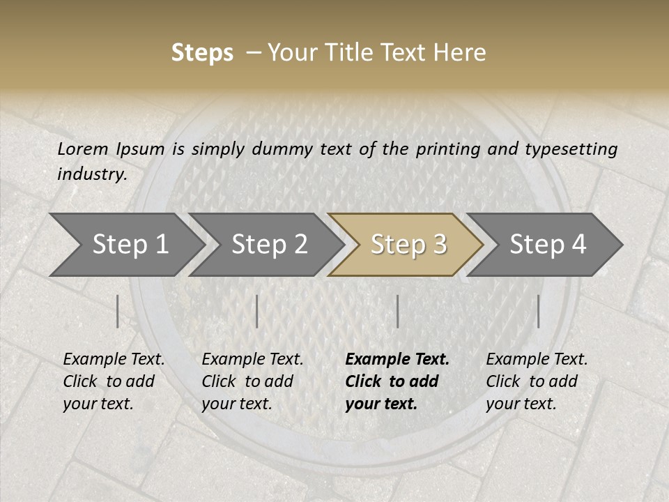 Round Infrastructure Circle PowerPoint Template