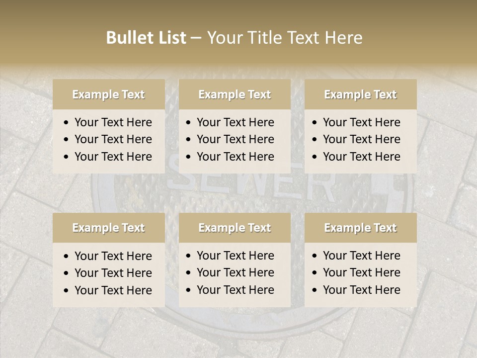 Round Infrastructure Circle PowerPoint Template