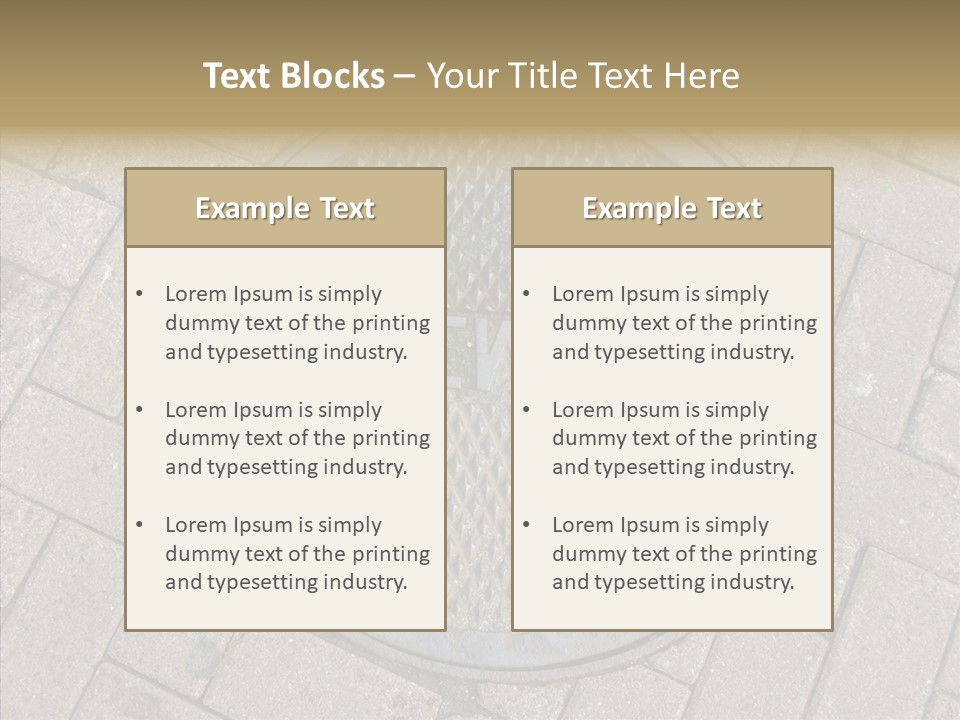 Round Infrastructure Circle PowerPoint Template