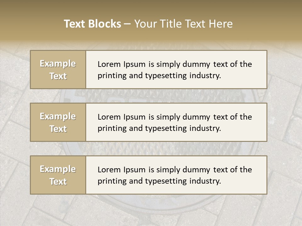 Round Infrastructure Circle PowerPoint Template