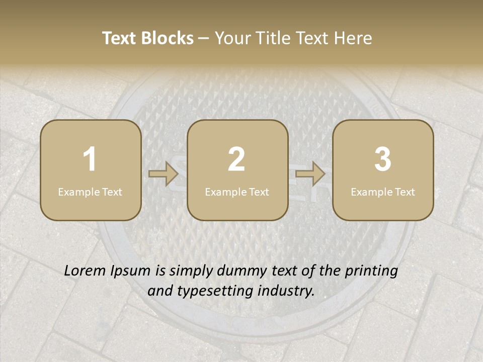 Round Infrastructure Circle PowerPoint Template