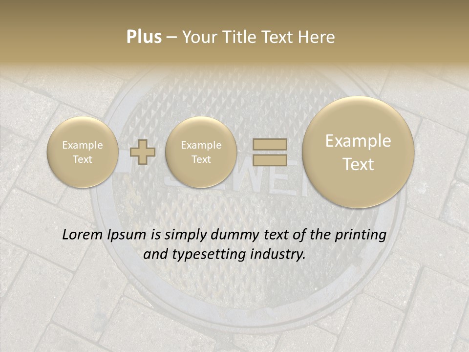 Round Infrastructure Circle PowerPoint Template