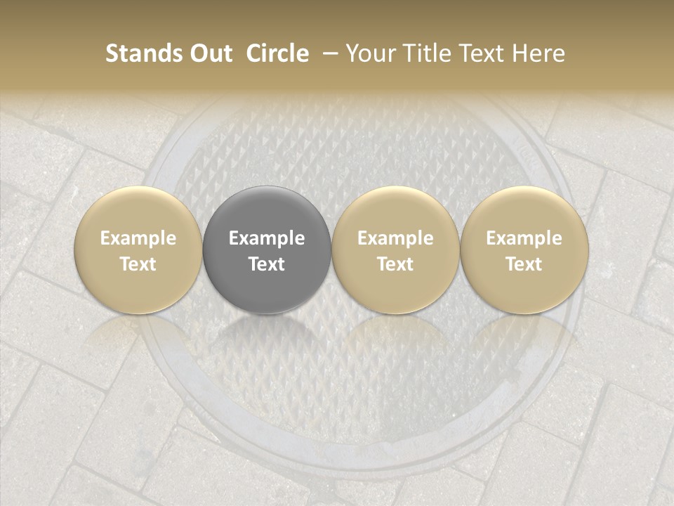 Round Infrastructure Circle PowerPoint Template