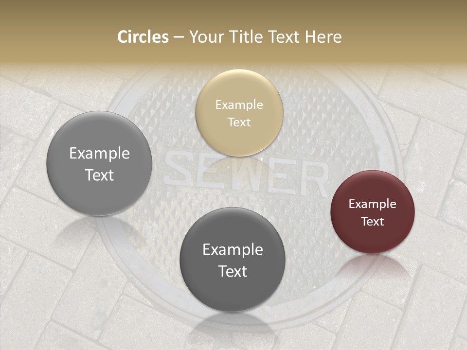 Round Infrastructure Circle PowerPoint Template