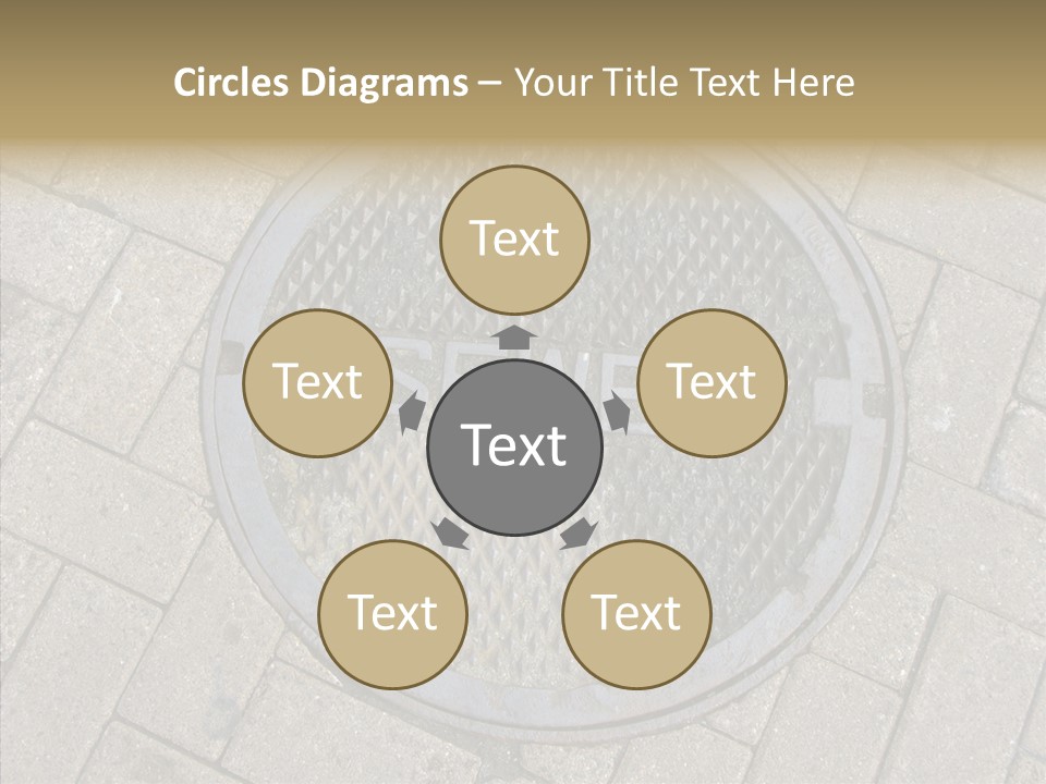 Round Infrastructure Circle PowerPoint Template
