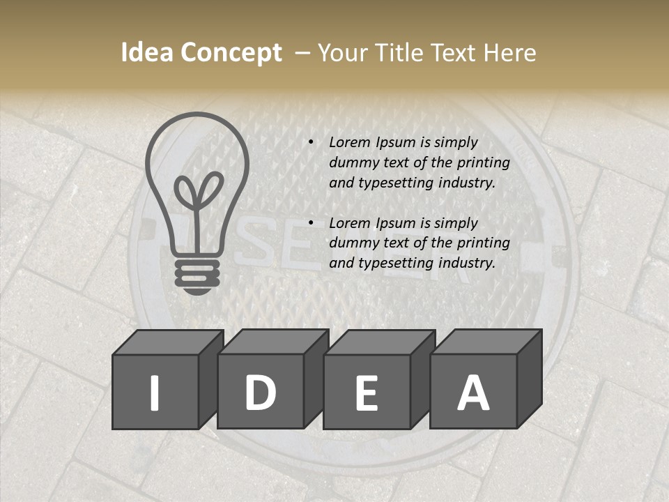 Round Infrastructure Circle PowerPoint Template