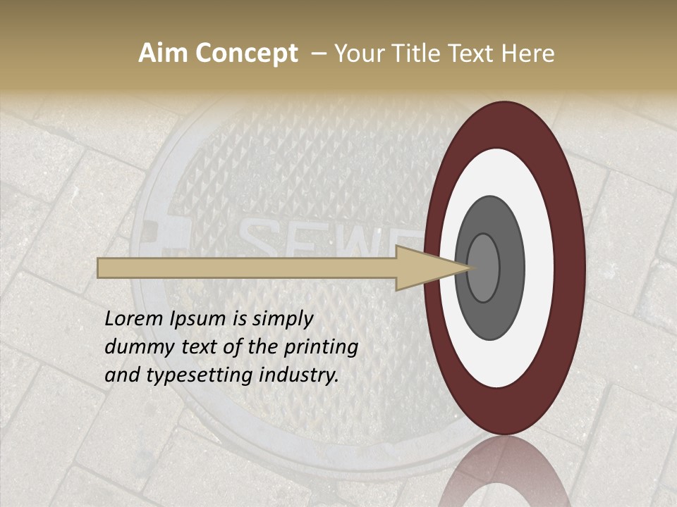 Round Infrastructure Circle PowerPoint Template