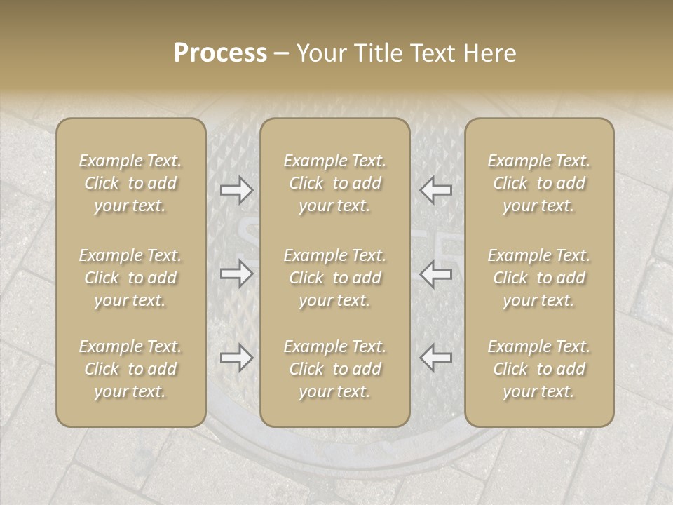 Round Infrastructure Circle PowerPoint Template