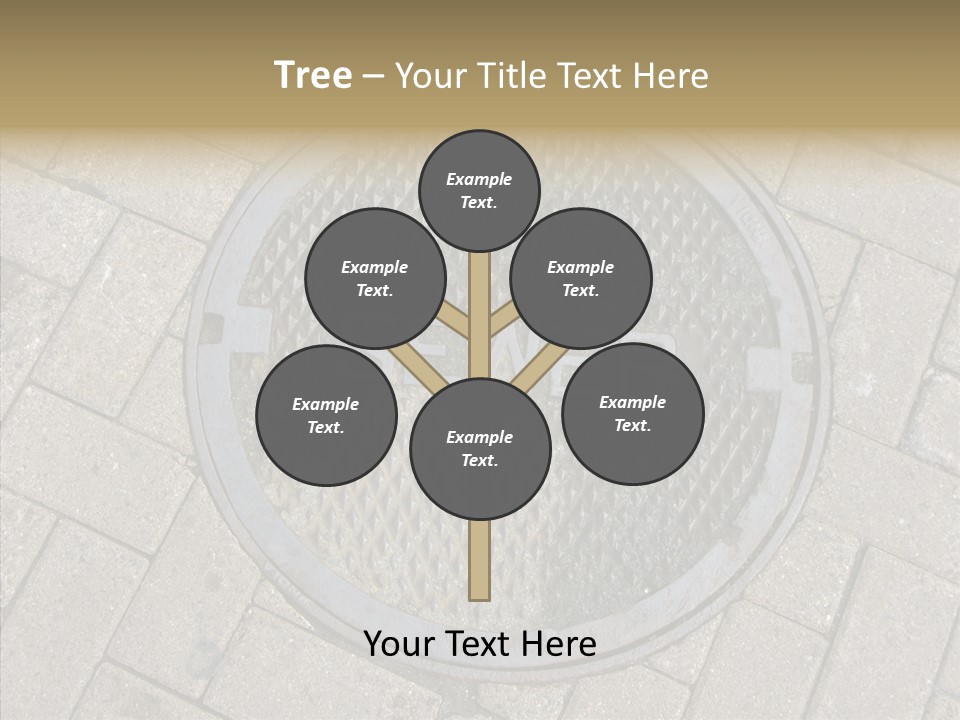 Round Infrastructure Circle PowerPoint Template