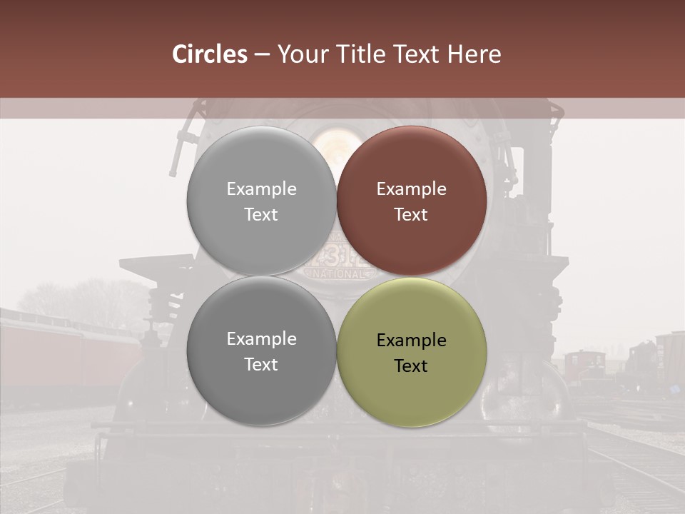 Track Coal Steam PowerPoint Template