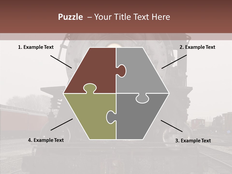 Track Coal Steam PowerPoint Template