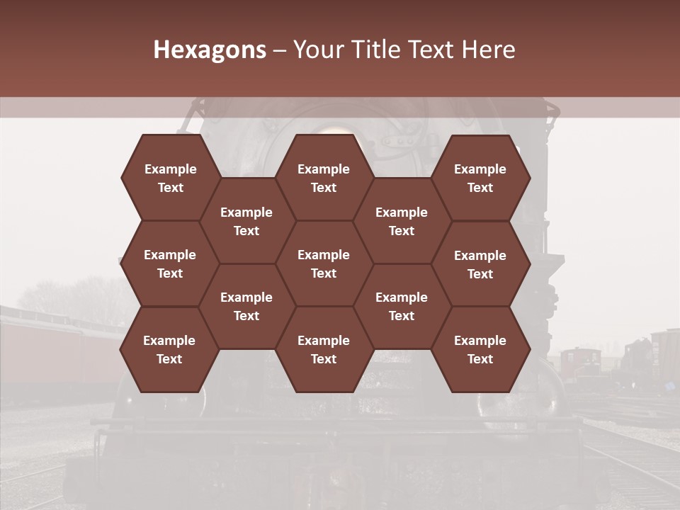 Track Coal Steam PowerPoint Template